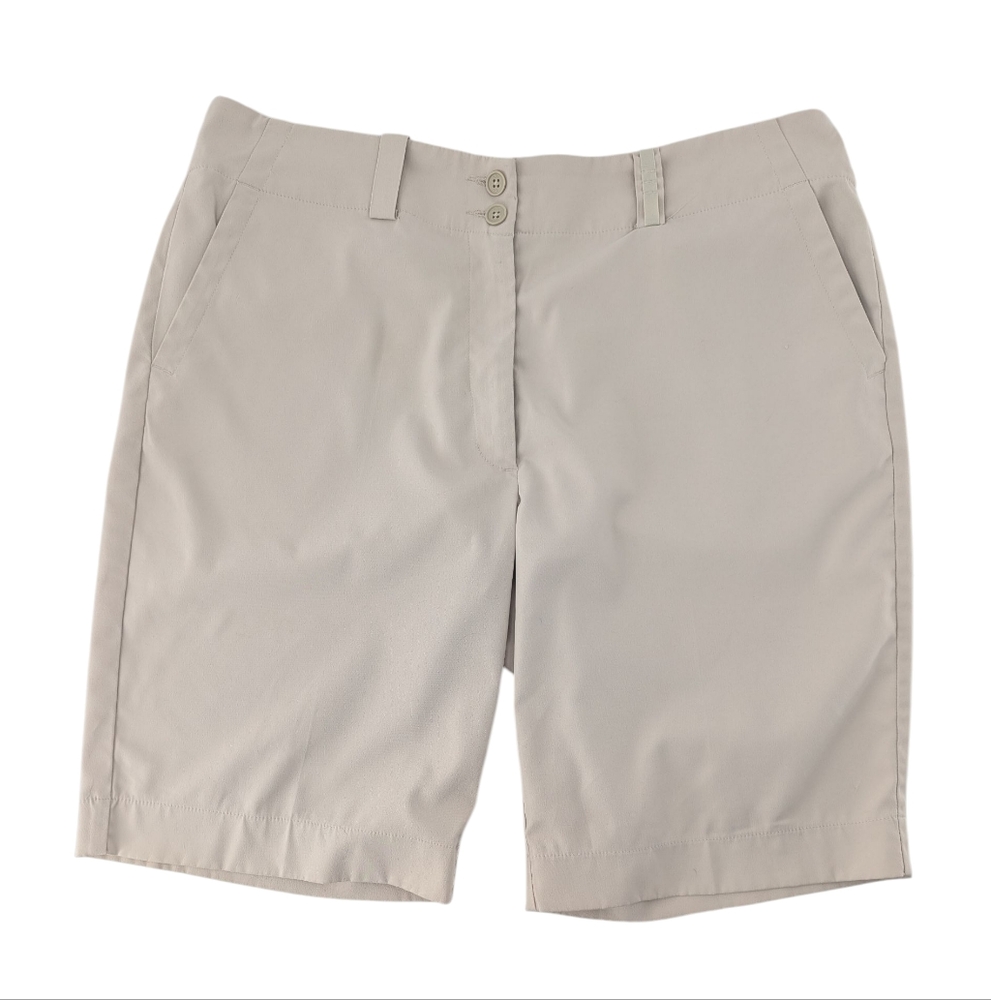 Nike Dri Fit Golf Shorts Size 14 Beige Khaki Tan Airy Breathable Athletic L